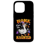 Honk If You Are Haunted Goose Fun Spooky Halloween Custodia per iPhone 14 Pro Max