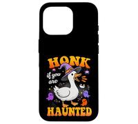 Honk If You Are Haunted Goose Fun Spooky Halloween Custodia per iPhone 16 Pro