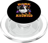 Honk If You Are Haunted Goose Fun Spooky Halloween PopSockets PopGrip per MagSafe
