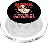 Honk, se sei il mio San Valentino, carino, oche, amore, illustrazione PopSockets PopGrip per MagSafe