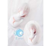 Honkai Impact 3 3a parrucca cosplay Theresa Apocalypse Long Straight Silver Gradient Colors Capelli sintetici per adulti + Parrucca gratis Cap A