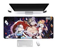 Honkai Impact 3rd. Tappetino Mouse Gaming 900x 400mm XXL per Mouse e PC, 3mm Mouse Pad Antiscivolo Fondo in Gomma con Bordi Cuciti, D