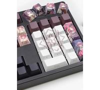 Honkai Kafka Keycaps 104 + 31 Set di copritasti retroilluminati, 5 tasti in PBT, copritasti personalizzati con profilo in ciliegio per tastiere meccaniche da gioco Cherry MX fai da te