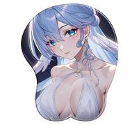 Honkai Star Rail Robin Anime, tappetino antiscivolo in silicone con supporto per polso 3D, cuscino ergonomico in gel per comfort e sollievo dal dolore, accessorio da scrivania per ufficio e gaming (1)