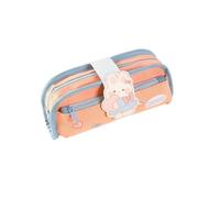 HONKERW astucci Astuccio portapenne a forma di orso e coniglio, grande capacità, portapenne, borsa for cancelleria, regali for il ritorno a scuola, cosmetici piccolo(Oranje)