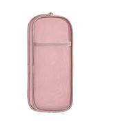 HONKERW astucci Astuccio portapenne a rete con cerniera, astuccio trasparente for cosmetici, borsa da viaggio, scuola, cancelleria, ufficio, organizer box piccolo(Roze)