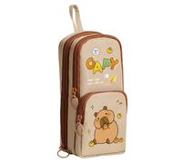 HONKERW astucci Astuccio portapenne carino, grande, con cerniera, con design estetico, for articoli scolastici, cancelleria da viaggio, regalo for il ritorno al campus piccolo(Bruin)