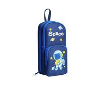 HONKERW astucci Astuccio portapenne carino, grande, con cerniera, con design estetico, for articoli scolastici, cancelleria da viaggio, regalo for il ritorno al campus piccolo(Blauw)