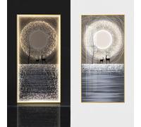 HONKERW decorazioni parete Wall Art Decorations Plug-in Modern LED Wall Lights Entryway Decorative Paintings Decorative Lamps For Living Room quadri(Color5,50 * 100cm)