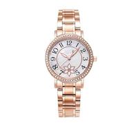 HONKERW orologio Orologio da donna al quarzo con diamanti, impermeabile, quadrante in madreperla e cinturino in acciaio/cinturino in pelle, un regalo perfetto for le donne smartwatch