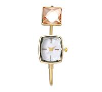 HONKERW orologio Orologio da polso da donna con bracciale rigido in 2 pezzi, facile da leggere, è un meraviglioso regalo for le feste smartwatch(Gold)
