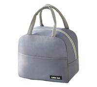 HONKERW porta pranzo Borsa for il pranzo da donna e da uomo, isolata, borsa termica for il pranzo, resistente all'acqua, tracolla non inclusa, for scuola e ufficio. portapranzo(Grey)