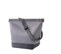HONKERW porta pranzo Borsa termica pieghevole for il pranzo con tracolla regolabile, leggera e portatile, con chiusura a rotolo, for uomini e donne, ufficio, lavoro, picnic portapranzo(Grey)