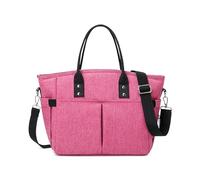 HONKERW porta pranzo Borse for il pranzo for donne e uomini, borsa termica riutilizzabile, isolata e a prova di perdite, con tracolla, for lavoro e scuola portapranzo(Rot)