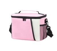 HONKERW porta pranzo Lunch Box termico for uomini e donne - Borsa termica for il pranzo a prova di perdite con tracolla regolabile, ideale for lavoro, picnic e viaggi portapranzo(Roze)