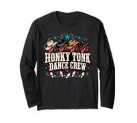 Honky Tonk Dance Crew Ballo Country Maglia a Manica