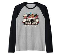 Honky Tonk Dance Crew Ballo Country Maglia con Maniche Raglan