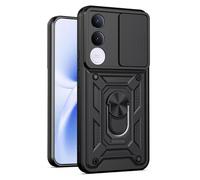 HONLEN Custodia Adatta per vivo V70 FE (6.83" Inches), Cover per PC Armor Anello kickstand con Base Magnetica - Nero