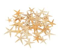 HONMEET 1 Scatola Mini Ornamento Stella Marina Beige in Plastico, 1 Box