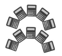HONMEET 10 Miniature Calculator Dollhouse Decor Realistic Tiny Stationery Props For Classroom Roleplay Portable Educational Mini Models For Learning Play