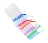 HONMEET 10 pezzi Sacchetti Salvasapone Esfolianti per Sapone Artigianale Pulizia e Texture Confortevole Asciugatura Rapida Colore Casuale Colore Casuale