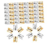 HONMEET 100 pezzi Anellini Capelli per Treccine Dreadlock Accessori Bigiotteria per Capelli Fermagli in Metallo Dorato e Argentato Gioielli per Acconciature Femminili Decorazioni per Uso