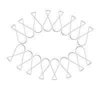 HONMEET 100 Pezzi Ganci da Soffitto in Metallo Clip Forma con Rimbalzo Automatico Ganci Pesanti Resistenti per Appendere Poster Striscioni e Decorazioni da Soffitto Sospeso