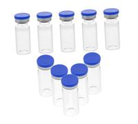 HONMEET 10pezzi Fiale Fondo Piatto Trasparenti Contenitori Per Campioni Fiale Laboratorio Per Essenziali Provette Per Liquidi e Per Pillole Sigillabili