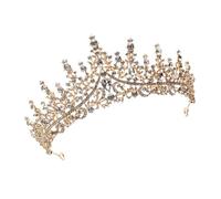 HONMEET 1pc Wedding Bride Headdress Rhinestone Crown Party Decorative Crown Headdress