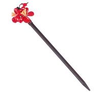 HONMEET 1pezzi Retro Hairpin Stile Etno Accessorio Per Elegante e Chic Per Feste e Cerimonie Colore Rosso Scuro Design Tradizionale Cinese
