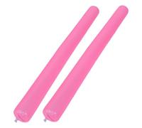 HONMEET 2 Noodle Galleggianti Gonfiabili Rosa per Piscina Bastoni Acquatici Ergonomici per Adulti Supporto Stabile e Facile Gonfiaggio per Spiaggia e Relax
