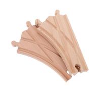 HONMEET 2 pezzi Accessori Binari in Legno per Treno Pezzi Connettore e Binari Estensibili Interruttore Multidirezionale Compatibile con Marche Principali Sicuro e Resistente