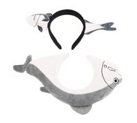 HONMEET 2 Pezzi Cerchio Per Animale Marino Pesce Lavaggio Fascia Squalo Tema Novità Copricapo Rustico Pesce Spa Fascia Per Accessori Costume