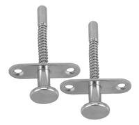 HONMEET 2 pezzi Chiavistello Molla in Ferro per Lettino e Mobili Accessorio Sicuro e Resistente per Culla Finestra e Armadietto Facile Installazione Senza Attrezzi Chiusura Molla Durevole