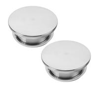 HONMEET 2 Pezzi Copri Lattina in Acciaio Inossidabile Design a Tenuta Stagna per Brocca e Bollitore, Sostituzione Comoda per Uso Domestico e Ristorante, Colore Argento Resistente