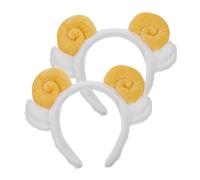 HONMEET 2 Pezzi Fasce per Capelli con Corna di Pecora Morbide e Leggere Accessori Adorabili per Feste e Decorazioni Cartoon per Adulti