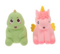 HONMEET 2 pezzi Giocattoli da Bagnetto per Ragazzo Ragazza Animali Squeeze in Gomma Leggera con Spruzzo d Acqua Giocattoli Galleggianti per Vasca e Piscina per Piccoli e Bagnetto