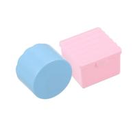 HONMEET 2 Pezzi Nail Art Brush Cleaner With Lid Plastic Pen Washing Cup Square Soak Off Bowl Built Brush Holder For Acrylic Nails Manicure Supplies Organizer