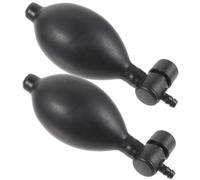 HONMEET 2 pezzi Pompetta per Sfigmomanometro in Lattice Gonfiaggio Rapido e Resistente per Pressione Arteriosa Trazione Cervicale Cuscino Gonfiabile e Massaggio Valvola Affidabile e