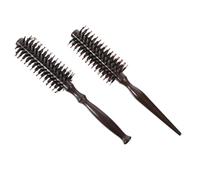 HONMEET 2 pezzi Spazzola Setole Cinghiale con per Styling e Districante Pettine Rotante per Massaggio e del Capelluto e Facile Impugnare