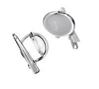 HONMEET 20 Pezzi Base per Spille Fai da Te con Morsetti Coccodrillo in Ferro Argento da 3,5cm per Creazione di Gioielli e Accessori Personalizzabili da Indossare su Cappelli