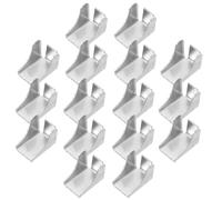 HONMEET 20 Pezzi Clip per Mensole in Metallo, Staffe Metalliche di Supporto Triangolari per Armadi Ufficio e Scaffali, Supporto Resistente per Ripiani Modulari in Cucina e Garage