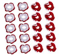 HONMEET 20 Pezzi Di Cravatte Elastiche In Flanella Elastici Per Elastici Per Natalizi