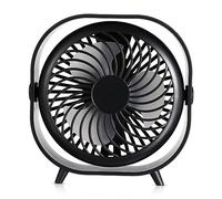 HONMEET 2000mah Ventilatore Da Scrivania Ricaricabile Mini Ventilatore Portatile Silenzioso Per Ufficio e Casa Design Senza Fili Facile Da Trasportare Ottimo Per Viaggi e Attività All