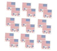 HONMEET 25 Adesivi Bandiera Americana Adesivi Impermeabili Design Nazionale Usa Sicuri Durevoli Per Indipendenza Per Festival