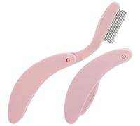 HONMEET 2pezzi Pettine Per Ciglia e Sopracciglia Pettine Separatore Per Ciglia in Acciaio Resistente Pettinino Per Sopracciglia Denti in Metallo Strumenti Per Trucco Da Ragazza