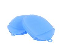 HONMEET 2pezzi Spazzola Da Bagno Silicone Guanti Scrub Esfolianti Ergonomici Per Corpo e Viso Massaggio e Pulizia Profonda Facile Da Asciugare e Maneggiare