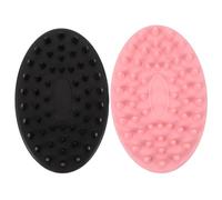 HONMEET 2pezzi Spazzole Da Bagno Silicone Per Spazzola Doppia Faccia Per Massaggio e Pulizia Per Bagno e Doccia Casa o Viaggio Ergonomica e Facile Da Pulire