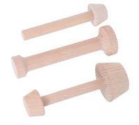HONMEET 3 Pezzi Stampo Biscotti Legno Non-stick per Mini Crostatine e Quiche, Strumento la Cottura delle Tartellette, per Baking e DIY Cake in Casa