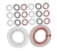 HONMEET 30 Pezzi Di Pettine Flessibile Per, Fascia Per Da Donna, Fascia Per A Molla Circolare Con, Strumento Per Lo Styling Dei, Fasce